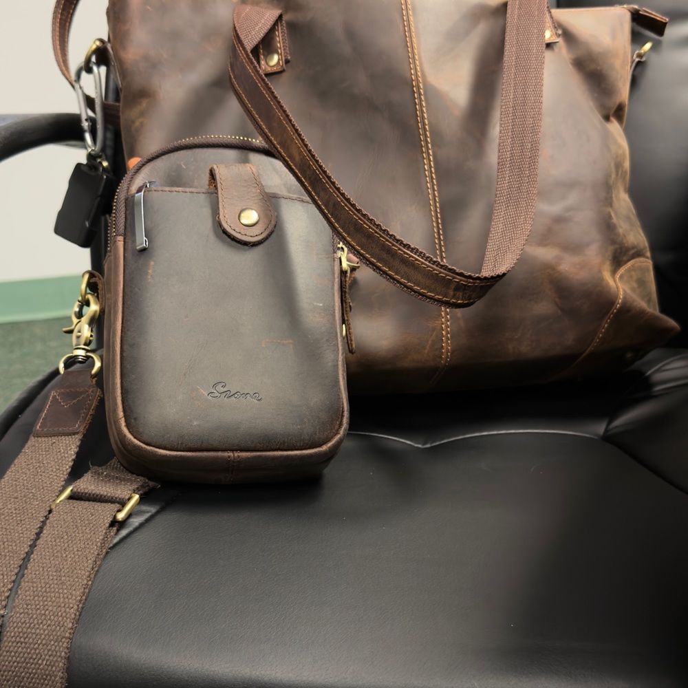 Tote Leather Bag and Crossbody Bag - Picture 2 of 16